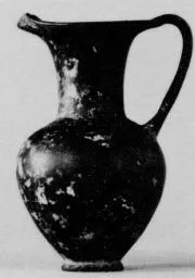 OINOCHOE (ETRUSCAN, BUCCHERO)