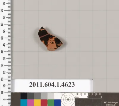 Terracotta fragment of a kylix (drinking cup)