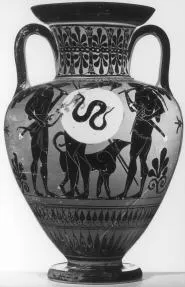 AMPHORA, NECK (ATHENIAN, BLACK-FIGURE)