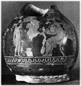CHOUS, FRAGMENT (ATHENIAN, RED-FIGURE)