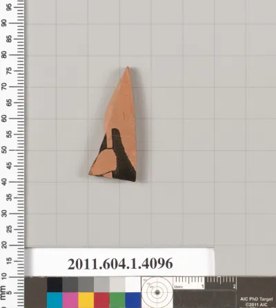 Terracotta fragment of a kylix (drinking cup)