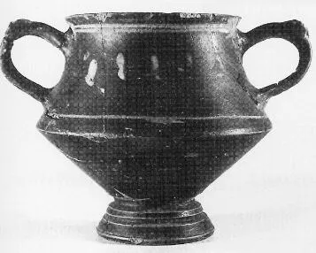 KANTHAROS (HELLENISTIC, BLACK GLAZE)