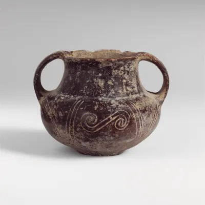 Terracotta two-handled jar