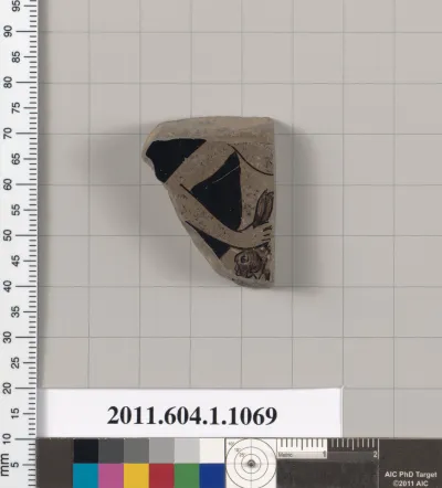 Terracotta fragment of a kylix (drinking cup)