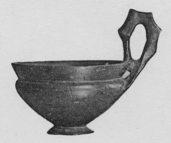 KYATHOS (ETRUSCAN, BUCCHERO)