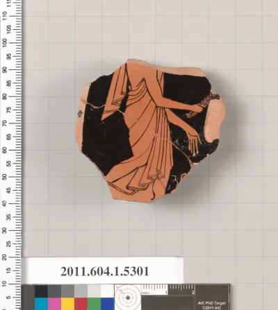 Terracotta fragment of a kylix (drinking cup)