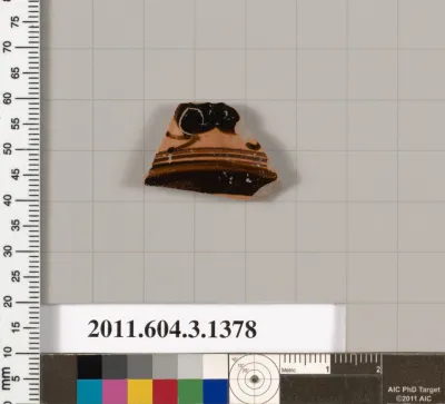 Terracotta fragment of a skyphos (deep drinking cup)