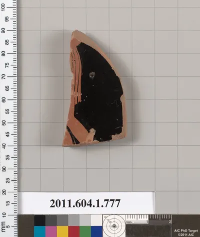 Terracotta fragment of a kylix (drinking cup)