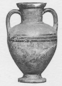 AMPHORA, BELLY (ITALIOTE, BLACK PATTERN)