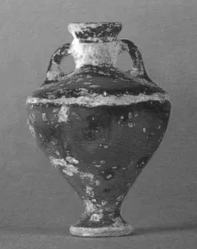AMPHORISKOS (ATHENIAN, BLACK GLAZE)