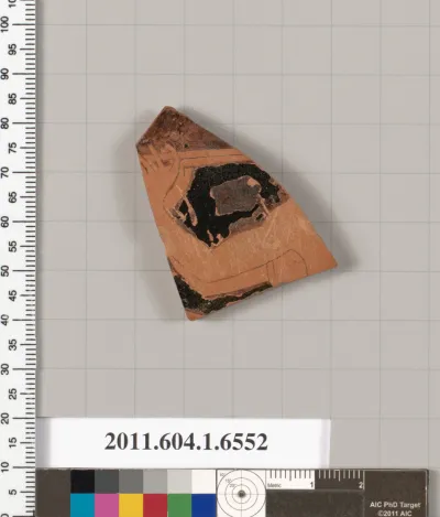 Terracotta fragment of a kylix (drinking cup)