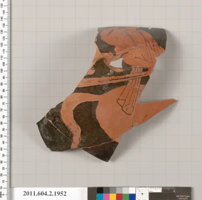 Terracotta fragment of a Nolan neck-amphora (jar)