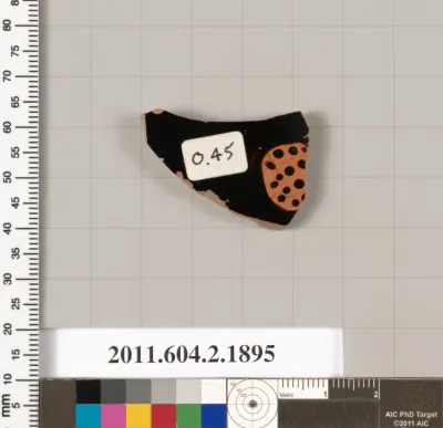 Terracotta fragment of a skyphos (deep drinking cup)