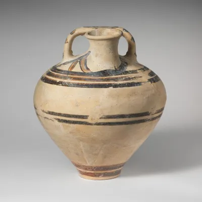 Terracotta stirrup jar