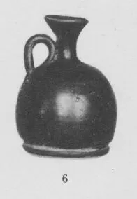 LEKYTHOS, SQUAT (ITALIOTE, BLACK GLAZE)