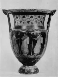 KRATER, COLUMN (SOUTH ITALIAN, APULIAN, RED-FIGURE)