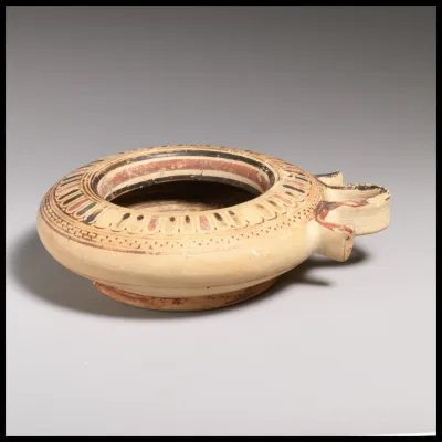 Terracotta kothon (perfume vase)