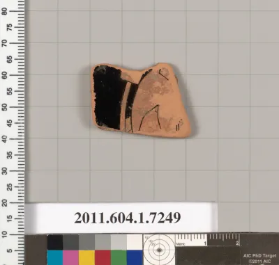 Terracotta fragment of a kylix (drinking cup)