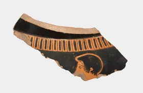 KRATER, COLUMN, FRAGMENT (ATHENIAN, RED-FIGURE)