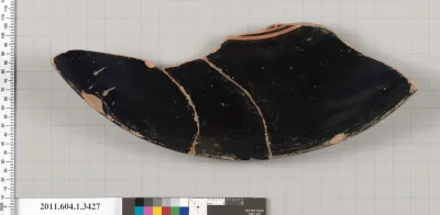 Terracotta fragment of a kylix (drinking cup)