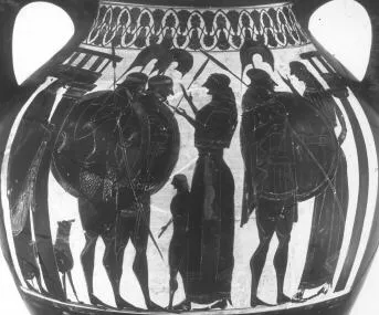 AMPHORA, BELLY, TYPE B (ATHENIAN, BLACK-FIGURE)