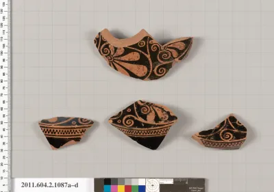 Terracotta fragments of a lekythos (oil flask)