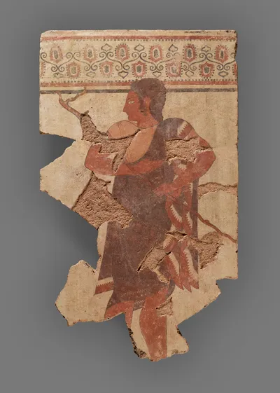Painted Wall Panel with an Athletic Official