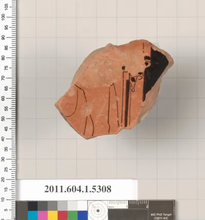 Terracotta fragment of a kylix (drinking cup)