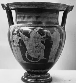 KRATER, COLUMN (ATHENIAN, RED-FIGURE)