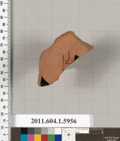 Terracotta fragment of a kylix (drinking cup)