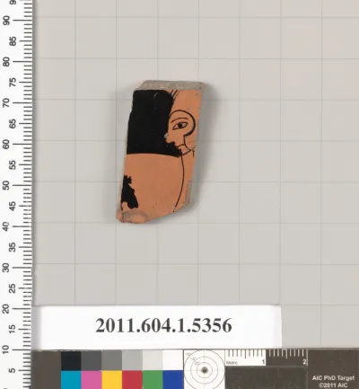 Terracotta fragment of a kylix (drinking cup)