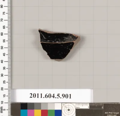 Terracotta fragment of a kylix (drinking cup)