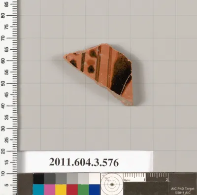 Terracotta fragment of a column-krater (bowl for mixing wine and water)