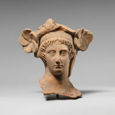 Terracotta head of a youth