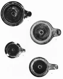 LAMP (ATHENIAN, BLACK GLAZE)