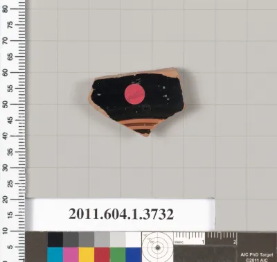 Terracotta fragment of a kylix (drinking cup)
