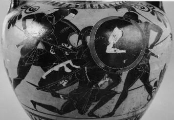 AMPHORA, NECK (ATHENIAN, BLACK-FIGURE)