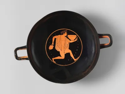 Terracotta kylix (drinking cup)