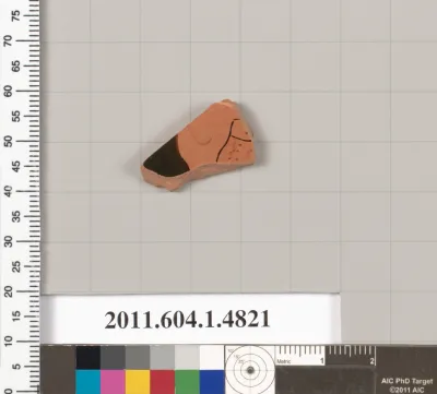 Terracotta fragment of a kylix (drinking cup)