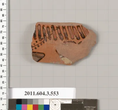 Terracotta fragment of a column-krater (bowl for mixing wine and water)