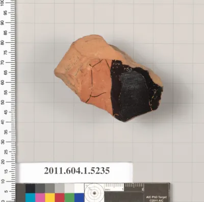 Terracotta fragment of a kylix (drinking cup)