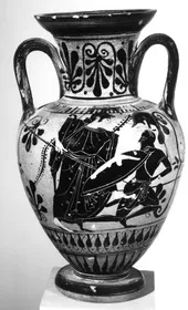 AMPHORA, NECK (ATHENIAN, BLACK-FIGURE)