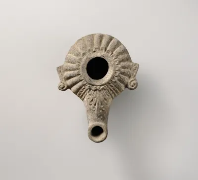 Terrracotta oil lamp