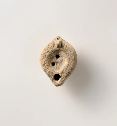 Terracotta oil lamp