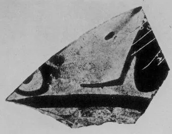 CUP, FRAGMENT (ATHENIAN, BLACK-FIGURE)