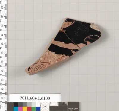 Terracotta fragment of a kylix (drinking cup)