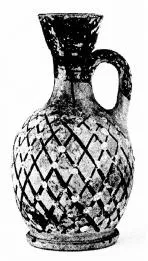 LEKYTHOS, SQUAT (ATHENIAN, BLACK PATTERN)