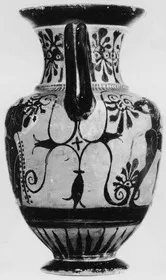 AMPHORA, NECK (ATHENIAN, BLACK-FIGURE)