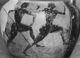 PSEUDO-PANATHENAIC AMPHORA (ATHENIAN, BLACK-FIGURE)