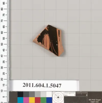 Terracotta fragment of a kylix (drinking cup)